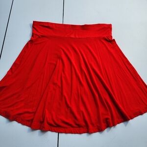H&M Red A-Line Skirt